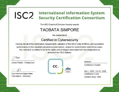 ISC2 CC certificate image