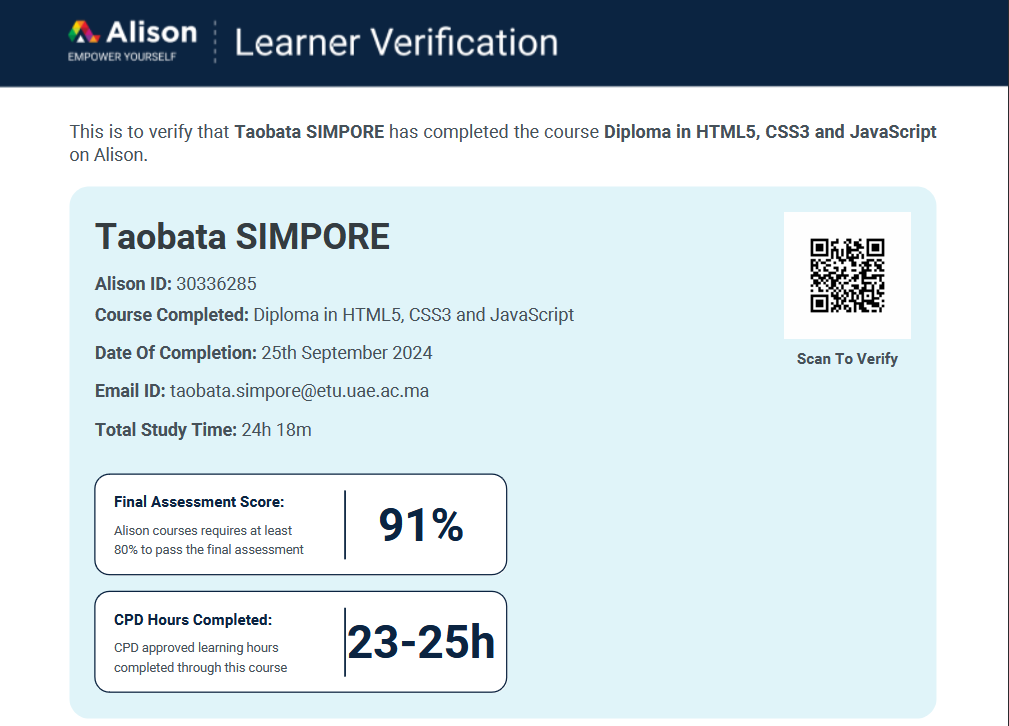web development certificate image