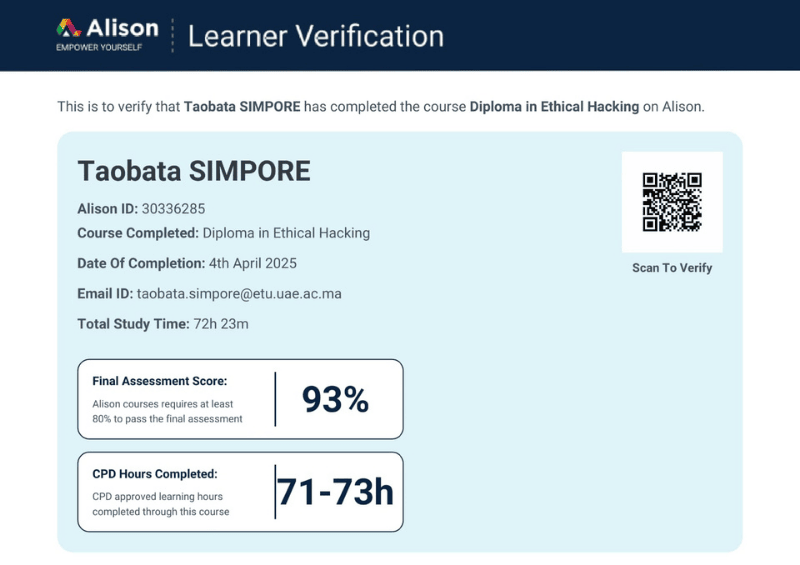 ethical hacking certificate image