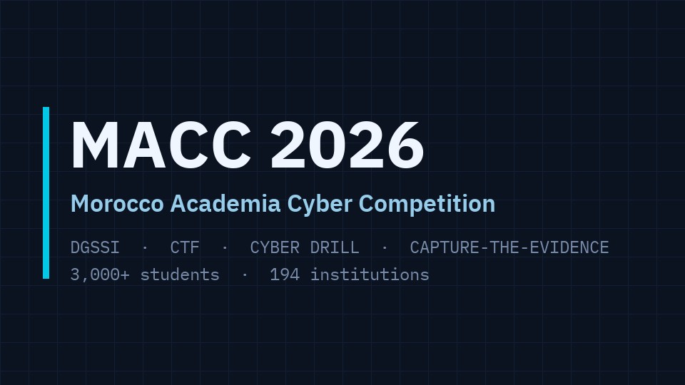 MACC 2026 Morocco Academia Cyber Competition
