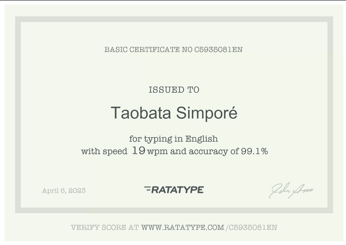 ratatype certificate image