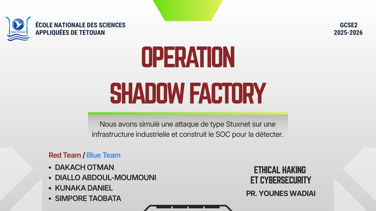 Operation ShadowFactory presentation